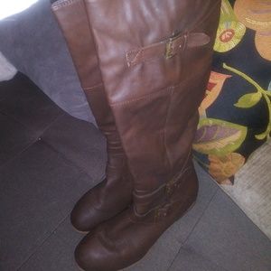 Tall brown boots